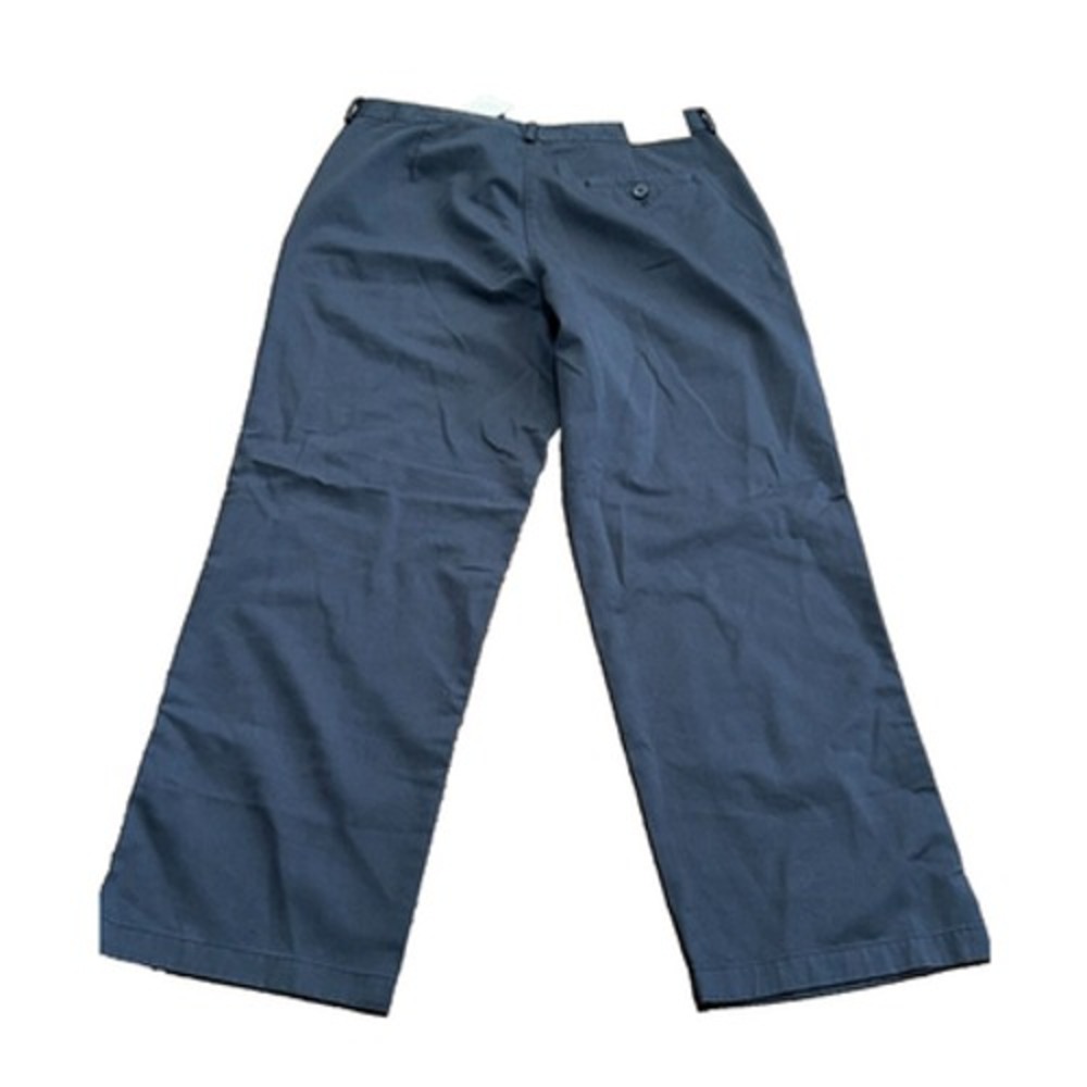 LL Bean Womens Navy Classic Fit Straight‎ Leg Twill Pants Petite 16 299969 - Picture 2 of 8